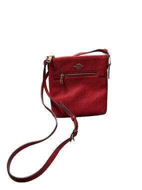 Coach 1941 Red Mini Rowan File Bag Crossbody Leather CE871 EUC